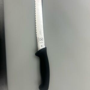 Mercer Culinary Serrated Knife with Black Handle